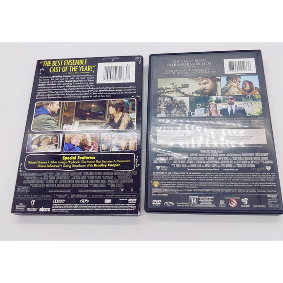 Bradley Cooper DVD Lot American Sniper Silver Lingings Playbook Jennifer Lawrenc - Picture 2 of 13